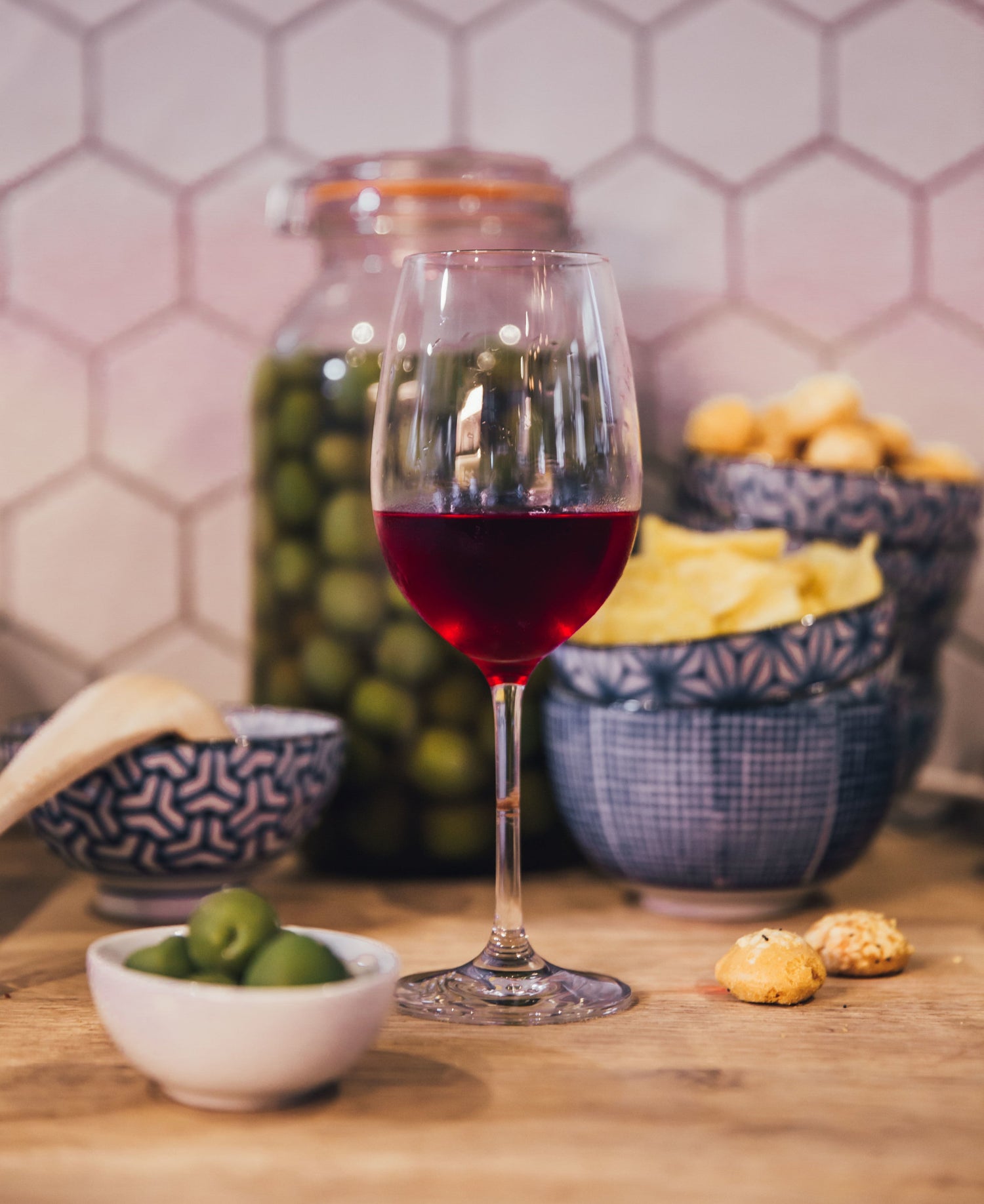 Natural red wine