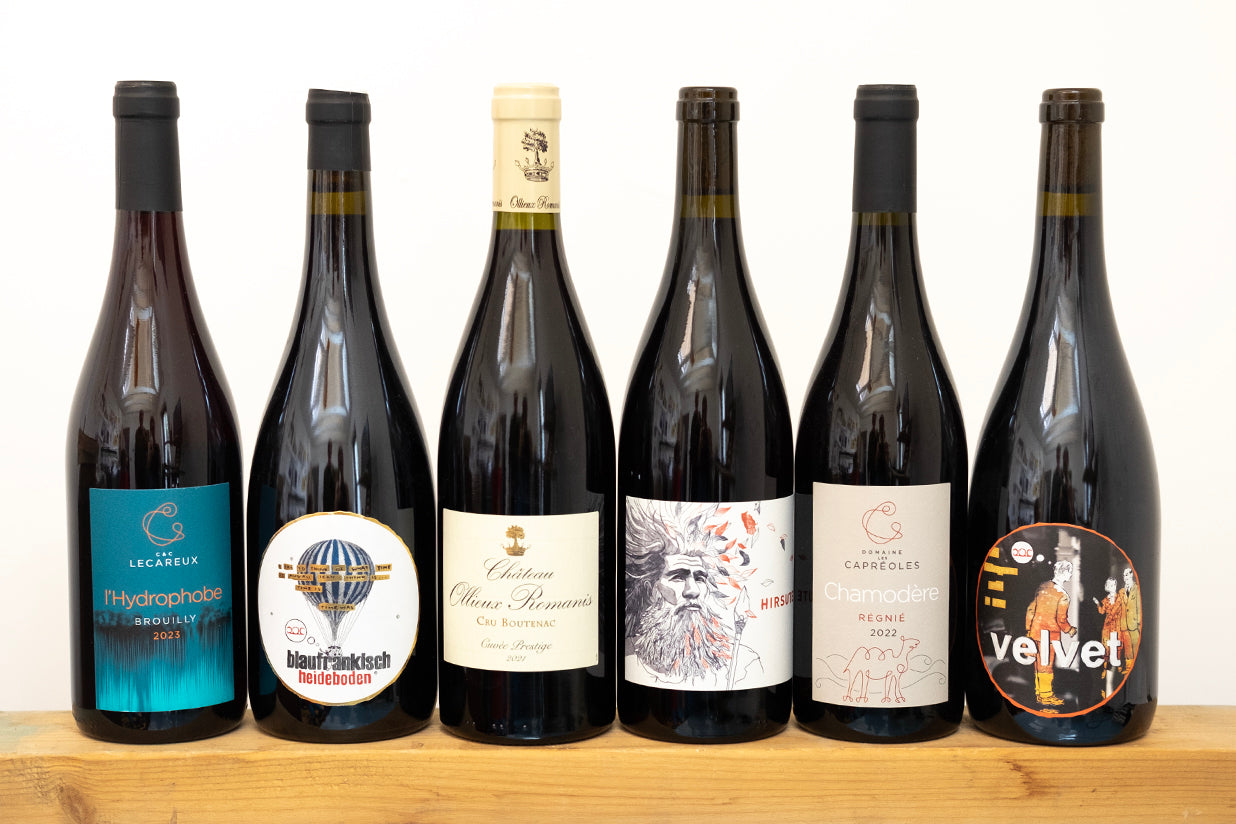 Curated natural wine case