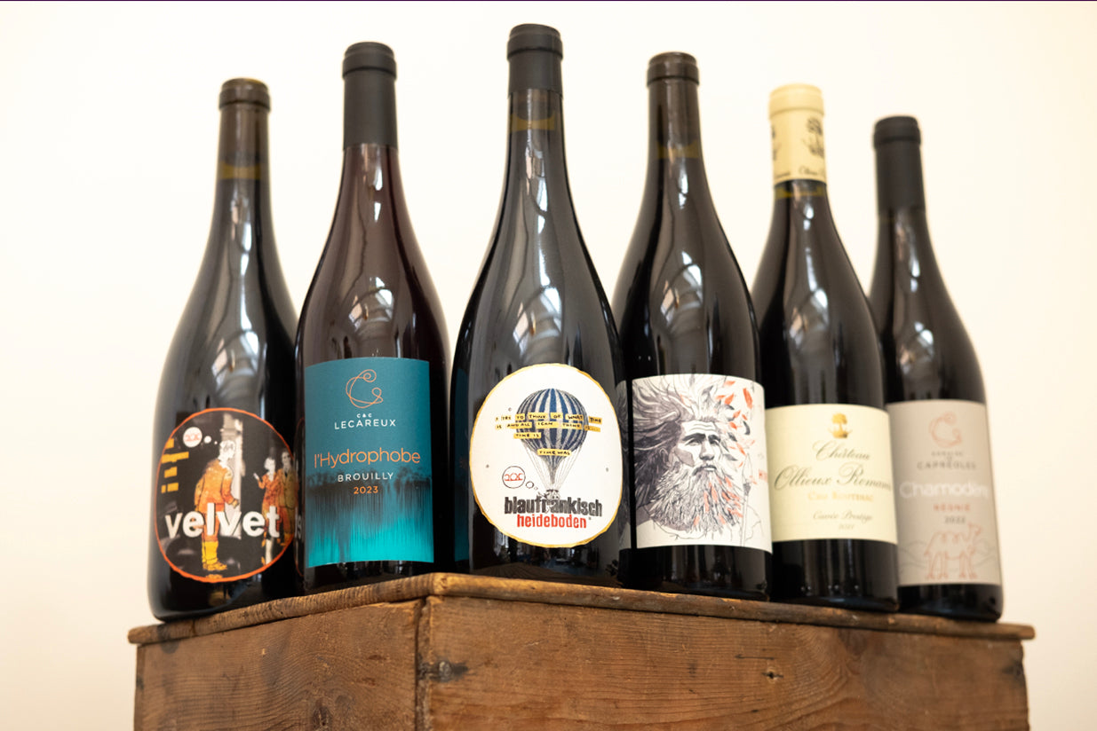 Curated natural wine case